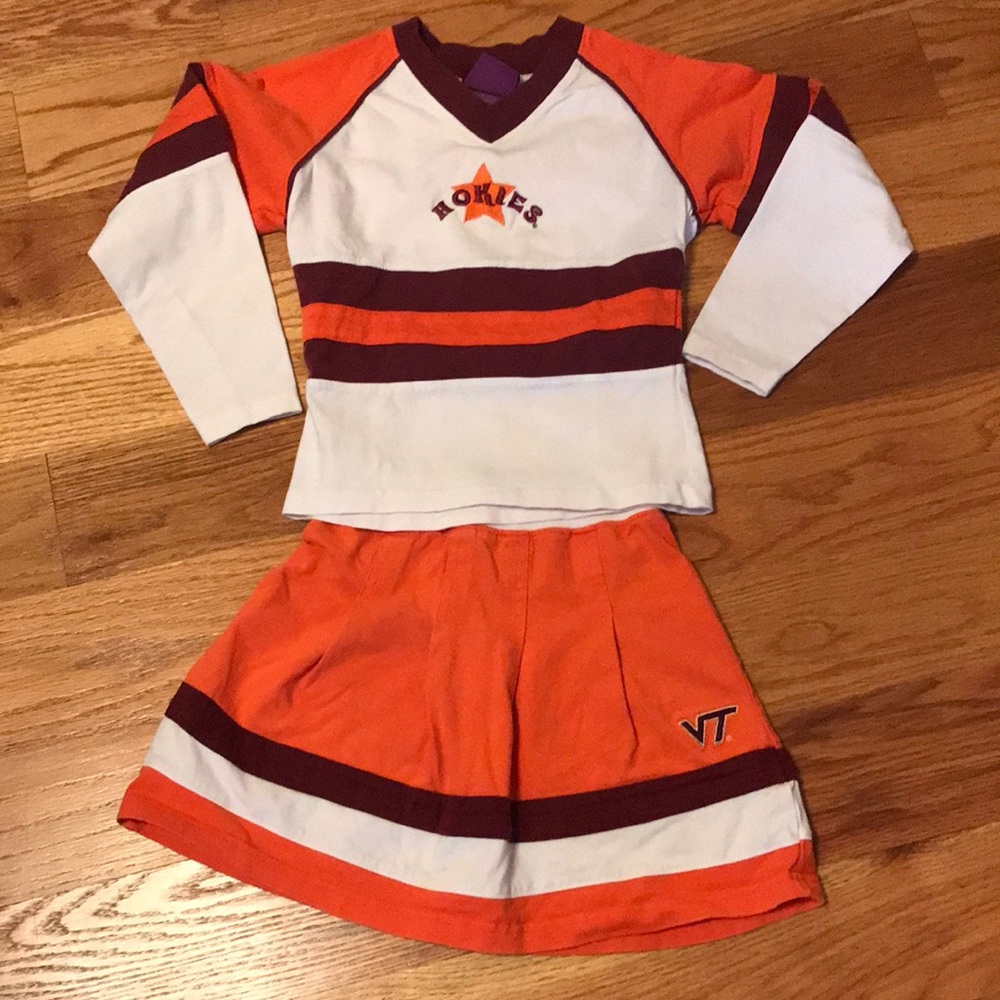 Girls XS 4/5 Virginia Tech cheerleader “uniform”